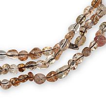 KALIFANO Gemstone Nugget Convertible Multi-Strand Necklace