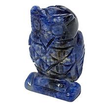 KALIFANO Small Carved Gemstone Owl