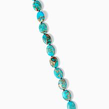 KALIFANO Turquoise-Color Howlite Bead 21" Necklace