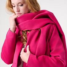 KAP by Kaphill Melton Coat with Wrap Scarf