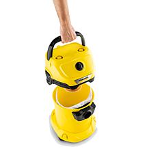 Karcher WD 3 Multi-Purpose 4.5 Gallon Wet-Dry Vacuum with Attachments