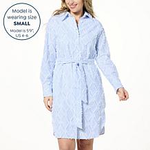 kathy ireland® Fashion 360 Angelina Belted Shacket Dress