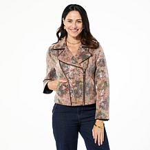 kathy ireland® Fashion 360 Cannes Sequined Biker Jacket