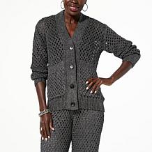 kathy ireland® Fashion 360 Mademoiselle Crochet Cardigan