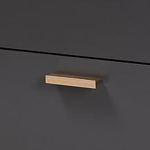 Kelson Dark Grey and Gold Finished Wood 6-Drawer Dresser