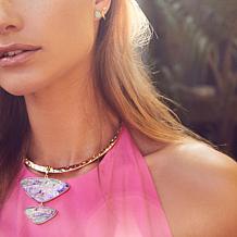 Kendra Scott Margot Gemstone Statement Pendant with Collar Necklace