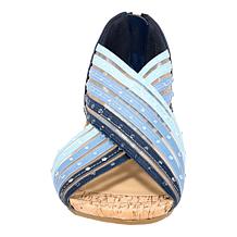 Kenneth Cole Reaction Gigi Jeweled Stretch X-Band Wedge Sandal