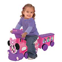 Kiddieland Minnie Ride-On Train with Caboose and Track