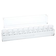 Kingston Crafts 10-Bottle Glitter Glue Plastic Storage Unit