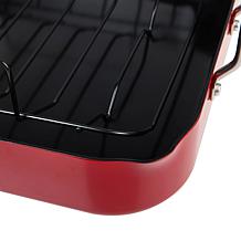 Kitchen HQ 16" Diamond Ceramic Nonstick Roasting Pan with Rack