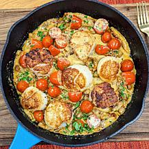 Kitchen HQ 2pc 10" Ceramic Nonstick Cast Iron Skillet w/10" Griddle