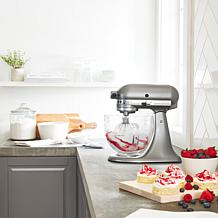 KitchenAid 5-Quart Stand Mixer with Glass Bowl and Flex Edge Beater