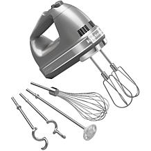 KitchenAid 9-Speed Hand Mixer with Accessories - White | HSN