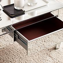 Knightly Contemporary Mirror Rectangular Cocktail Table