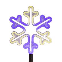 Kurt Adler 26" Multi-Color LED Snowflake Yard Stake Set