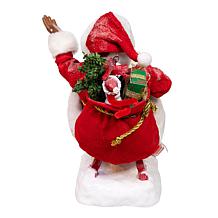 Kurt Adler 8.5" Fabriché Santa on Sled Figurine