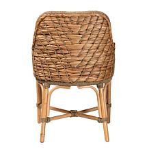 Kyle Natural Rattan Dining Chair with Removable Cushion