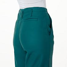 La Joie Faux Leather Wide-Leg Cropped Pant