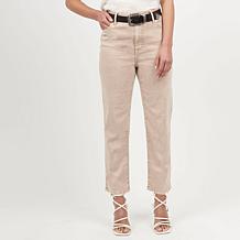 La Joie Marble Denim Straight Leg Ankle Jean