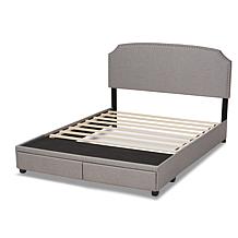 Larese Fabric Upholstered 2-Drawer Queen Size Platform Storage Bed