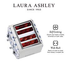 Laura Ashley VQ 4-Slice Toaster, China Rose