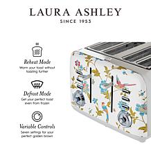 Laura Ashley VQ 4-Slice Toaster, Elveden White