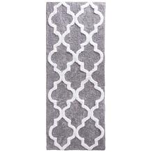 Lavish Home 100% Cotton Trellis Bathroom Mat - 2' x 5'