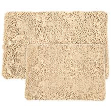 Lavish Home Memory Foam Shag 2-piece Bath Mat Set