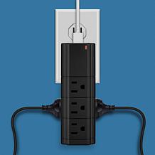 LAX Gadgets 2-pack 9 Outlet 2 USB Port Swivel Surge Protector