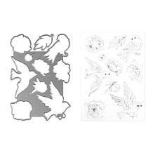 LDRS Creative Birds and Buds Foliage Stamp and Die Set
