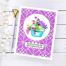 LDRS Creative Watercolor Effects Floral Stamp Set