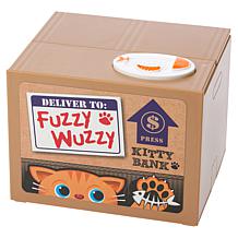 Leading Edge Battery-Operated Yellow Cat Animal Bank