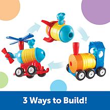 Learning Resources 1-2-3 Build It Train, Rocket, Helicopter