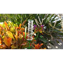 LED Garden Stake with Rain Gauge and Thermometer
