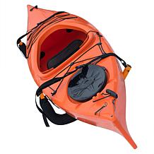 Leisure Sports Set of 2 Kayak Storage Wall Hangers - Black-Orange