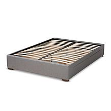 Leni Fabric Upholstered 4-Drawer King Size Platform Storage Bed Frame