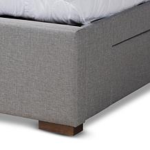 Leni Fabric Upholstered 4-Drawer Queen Size Platform Storage Bed Frame