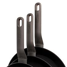 Leo 3pc Nonstick Frying Pan Set 8", 10", 11" with Stay-Cool Handles