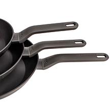 Leo 3pc Nonstick Frying Pan Set 8", 10", 11" with Stay-Cool Handles