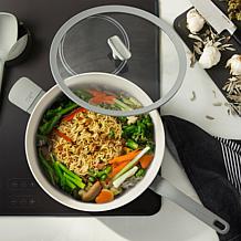 Leo Balance 12.75" Wok Pan with Glass Lid, 6.2qt