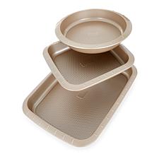 Leo Balance 3-piece Nonstick Carbon Steel Cake Pan Set