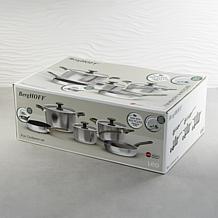 Leo Bolt 8pc Cookware Set with Green Handles