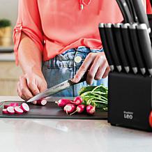 Leo Graphite 6pc Knife Block Set with Sharpener