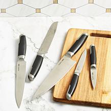 Leo Graphite 6pc Knife Block Set with Sharpener