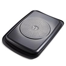 Leo Graphite Ceramic Grill Plate with Handles