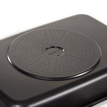 Leo Graphite Ceramic Grill Plate with Handles