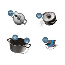 Leo Stone+ 11pc Cookware Set with Nonstick FernoGreen Coating