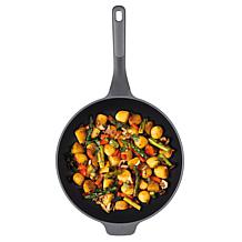 Leo Stone+ Cast Aluminum 12" Wok Pan with CeraGreen Coating