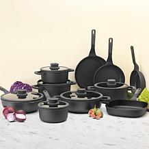 Leo Stone+ Cast Aluminum Stockpot with CeraGreen Coating