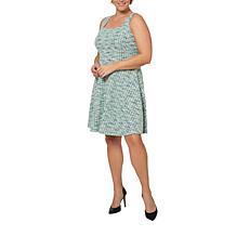 Leota Ariana Dress - Green Multi Jacquard